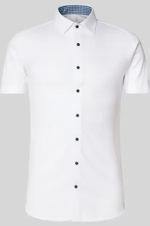 DESOTO Koszula biznesowa o kroju slim fit z kołnierzykiem typu kent