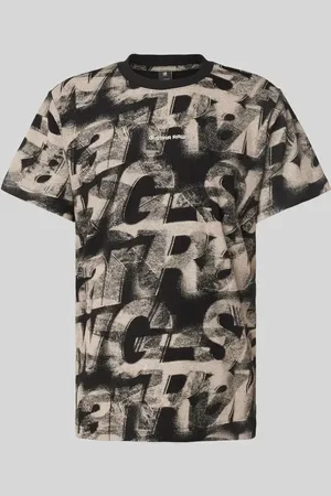 G-Star T-shirt o luźnym kroju z nadrukiem z logo