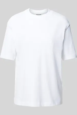 Armedangels T-shirt z wyhaftowanym logo model ‘TARJAA’