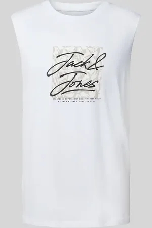 JACK & JONES Top z nadrukiem z logo model ‘SPLIT’