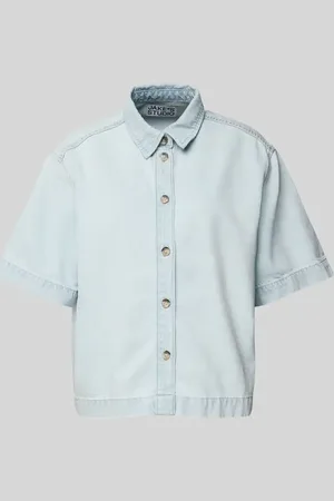 Jake*s Bluzka jeansowa o kroju regular fit z rękawem o dł. 1/2