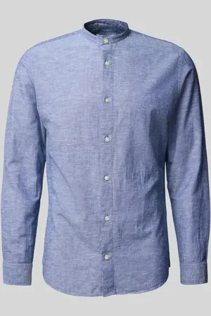JACK & JONES Koszula casualowa o kroju slim fit z dodatkiem lnu model ‘JJEBREEZE’