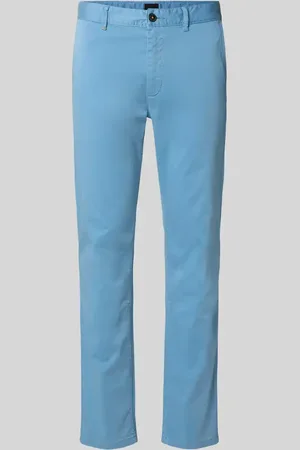 HUGO BOSS Chinosy o kroju slim fit ze szlufkami na pasek