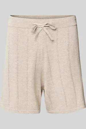 Colours & Sons Szorty o kroju regular fit z ażurowym wzorem