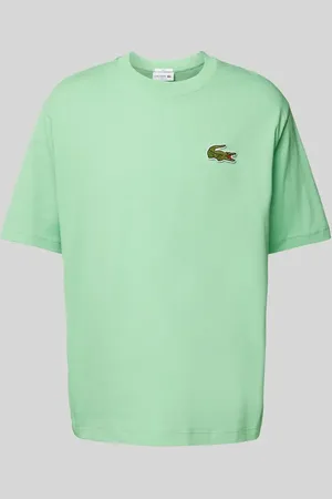 Lacoste T-shirt o kroju oversized z naszywką z logo