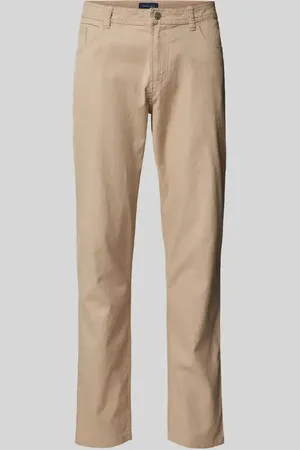 Christian Berg Chinosy o kroju tapered fit z fakturowanym wzorem