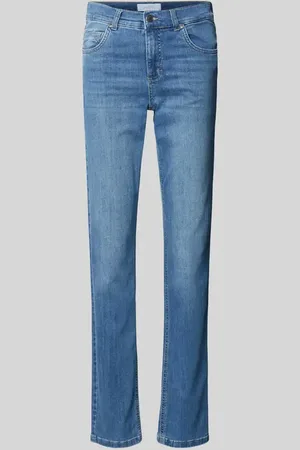 Angels Spodnie materiałowe o kroju slim tapered fit z dodatkiem streczu model ‘Solid’