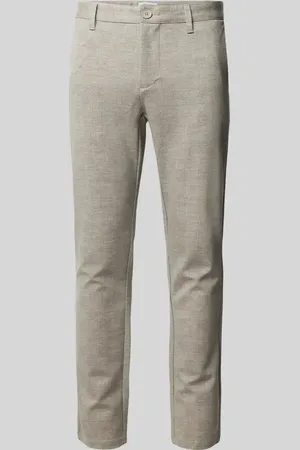 Only & Sons Spodnie materiałowe o kroju slim tapered fit z wpuszczanymi kieszeniami model ‘MARK’
