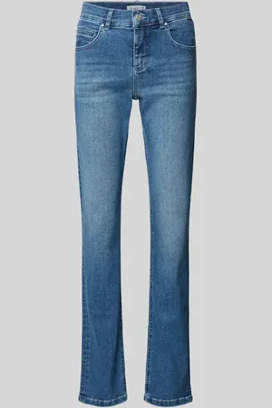 Angels Jeansy o kroju regular fit z naszywką z logo model ‘CICI 34’