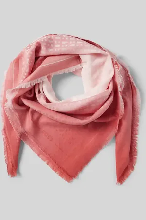 HUGO BOSS Chusta z frędzlami model ‘Ledonia’