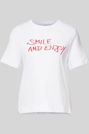 Rich & Royal T-shirt z nadrukiem ze sloganem