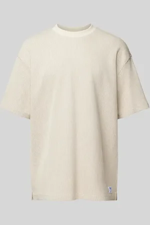 Hugo Blue T-shirt z fakturowanym wzorem