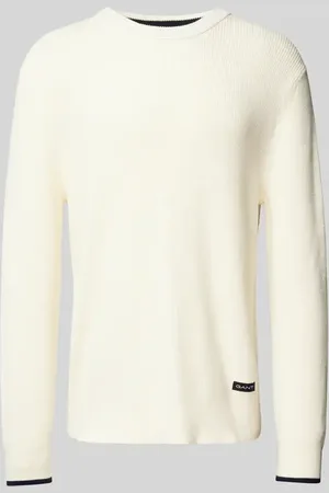 GANT Sweter z dzianiny z naszywką z logo