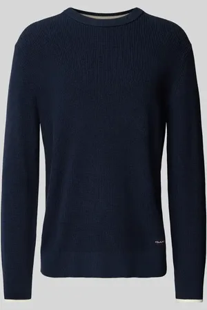 GANT Sweter z dzianiny z naszywką z logo