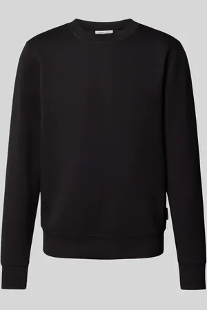 Casual Friday Bluza z prążkowanymi wykończeniami model ‘Sebastian’