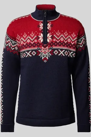 Dale of Norway Sweter wełniany z zapinanym kołnierzem