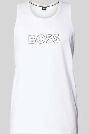 HUGO BOSS Top z nadrukiem z logo model ‘Beach’