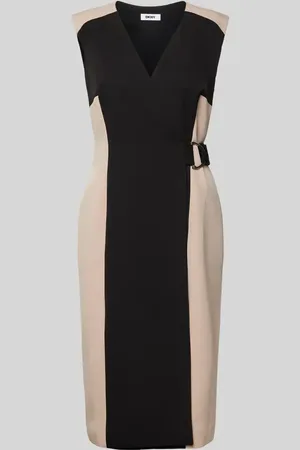 DKNY Sukienka midi w stylu kopertowym
