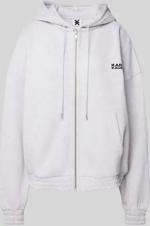 Karo Kauer Bluza rozpinana o kroju oversized z wyhaftowanym logo