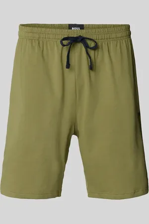 HUGO BOSS Szorty z dzianiny dresowej o kroju regular fit z tunelem model ‘Mix&Match’