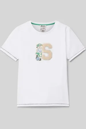 Steiff T-shirt z wyhaftowanym motywem