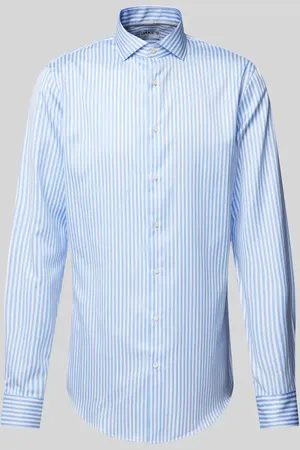 Jake*s Koszula biznesowa o kroju slim fit z bardzo długim rękawem o jakości premium