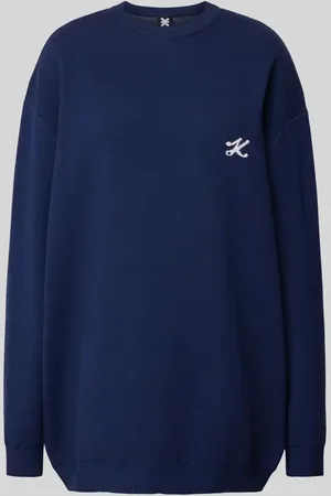 Karo Kauer Sweter z dzianiny o kroju oversized z wyhaftowanym logo