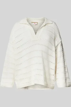 Smith and Soul Sweter z dzianiny z ażurowym wzorem