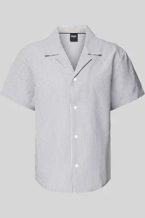 HUGO BOSS Koszula casualowa o kroju regular fit z rękawem o dł. 1/2 model ‘Velvetfish’