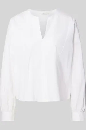 lanius Bluzka o kroju regular fit z dekoltem w serek