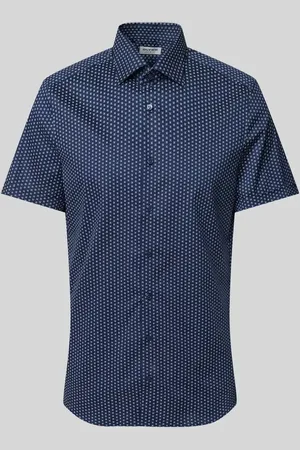 Olymp Koszula biznesowa o kroju slim fit ze wzorem na całej powierzchni
