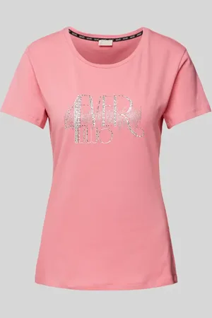 Liu Jo T-shirt z obszyciem z kamieni stras