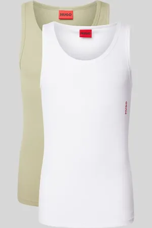 HUGO BOSS Top z nadrukiem z logo w zestawie 2 szt.