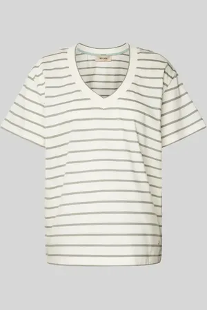 Mos Mosh T-shirt z dekoltem w serek model ‘NANI’