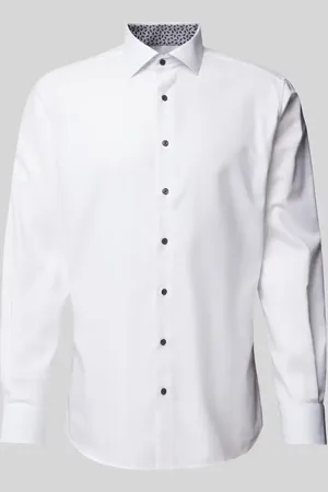 ETERNA Koszula biznesowa o kroju comfort fit z kołnierzykiem typu kent