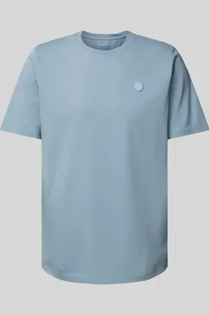 Knowledge Cotton Apparal T-shirt z naszywką z logo