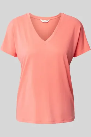 MSCH T-shirt z dekoltem w serek model ‘Fenya’