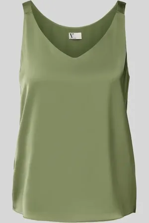 Vera Mont Top bluzkowy o kroju regular fit z dekoltem w serek