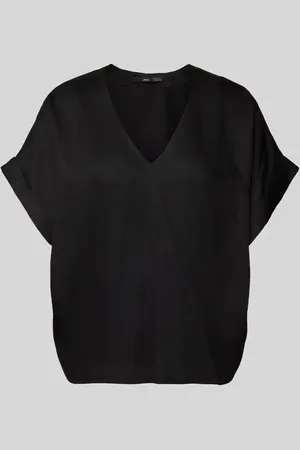 lanius Bluzka o kroju relaxed fit z dekoltem w serek