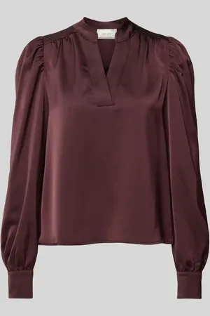 Neo Noir Bluzka o kroju regular fit z dekoltem w serek model ‘Rosslyn’