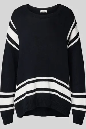 Maerz Sweter z dzianiny o kroju oversized z okrągłym dekoltem