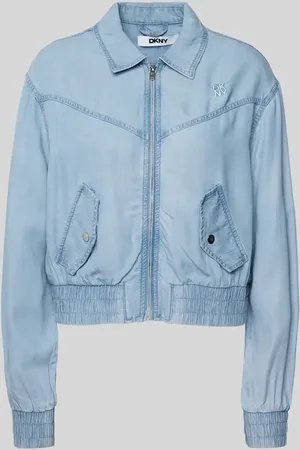 DKNY Bomberka z imitacji denimu