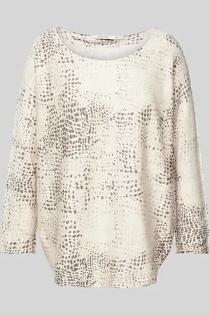 Zabaione Sweter z dzianiny z okrągłym dekoltem