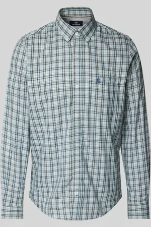 Lerros Koszula casualowa o kroju regular fit z wyhaftowanym logo