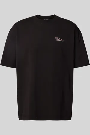 Pegador T-shirt o kroju oversized z nadrukiem z logo model ‘CARILLO’