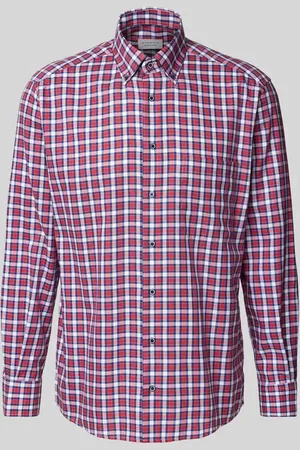 ETERNA Koszula biznesowa o kroju comfort fit z kołnierzykiem typu button down