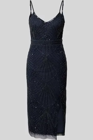 Lace & Beads Sukienka koktajlowa z dekoltem w kształcie serca