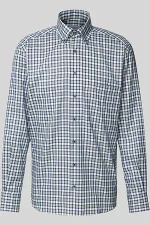 ETERNA Koszula biznesowa o kroju comfort fit z kołnierzykiem typu button down
