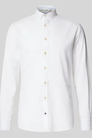 Colours & Sons Koszula casualowa o kroju slim fit z kołnierzykiem typu kent