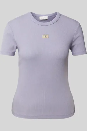 Calvin Klein T-shirt z detalem z logo